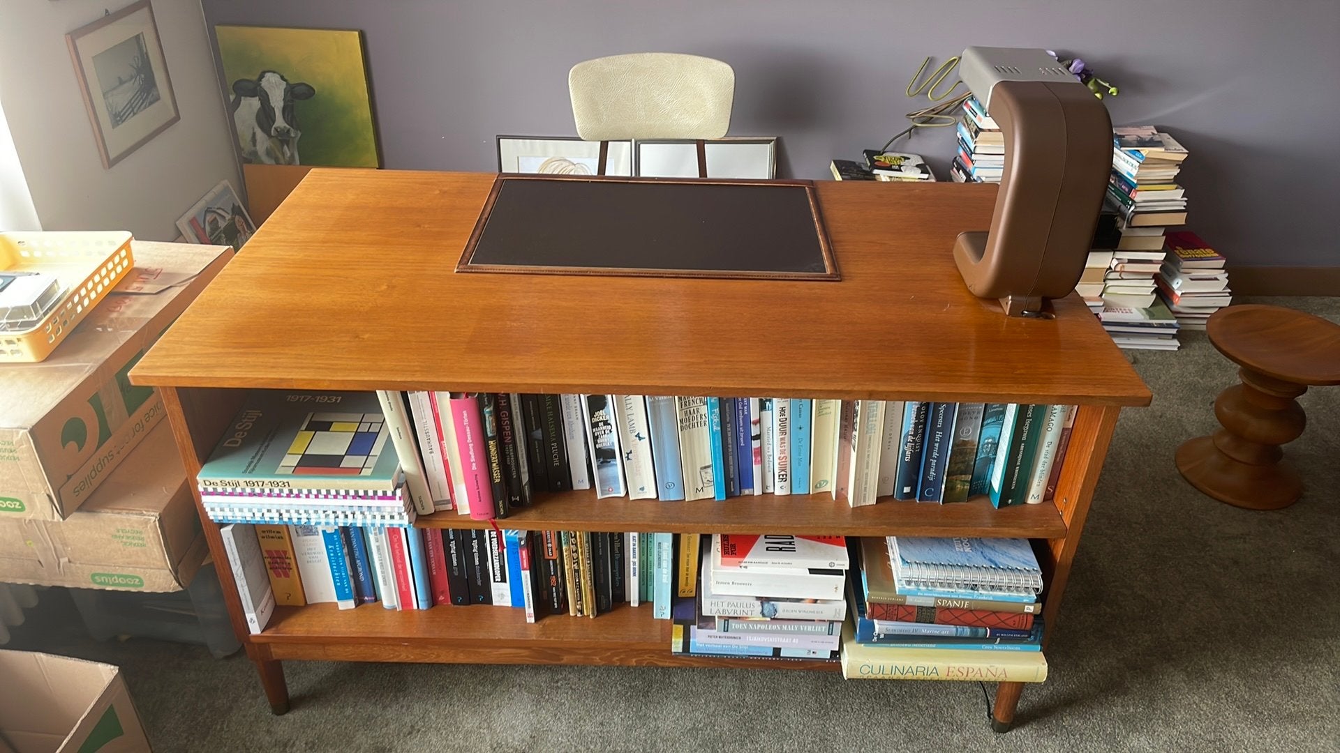 Deens Mid- Century Modern vormgegeven Teakhouten bureau, Ophalen, Gebruikt, Mid-Century Modern