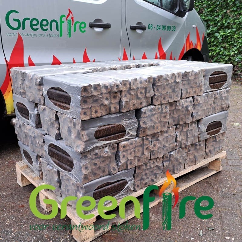 Pini-Kay Houtbriketten – halve pallet, Tuin en Terras, Haardhout, Minder dan 3 m³, Ophalen of Verzenden, Overige houtsoorten, Blokken
