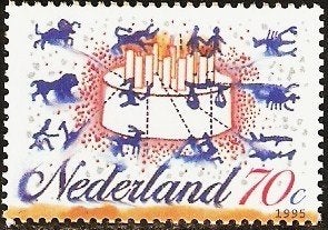 Nederland 1646 zegel uit velletje sterrenbeelden., Verzenden, Postfris