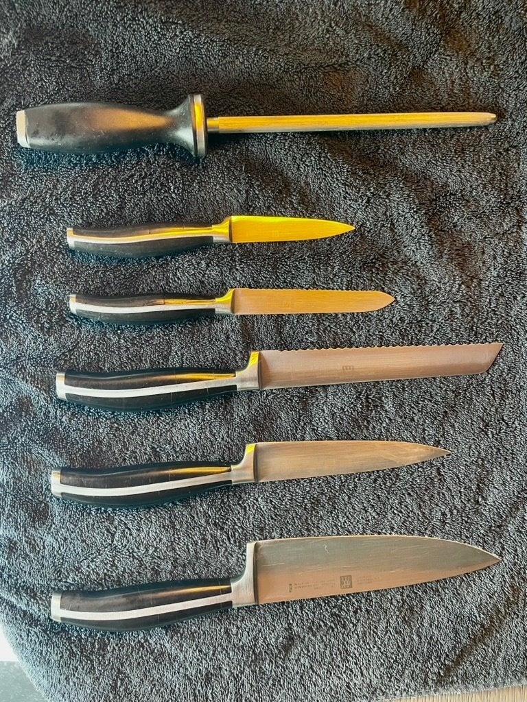 Zwilling Twin Cuisine Messenset, Ophalen of Verzenden, Zwart, Metaal, Overige merken