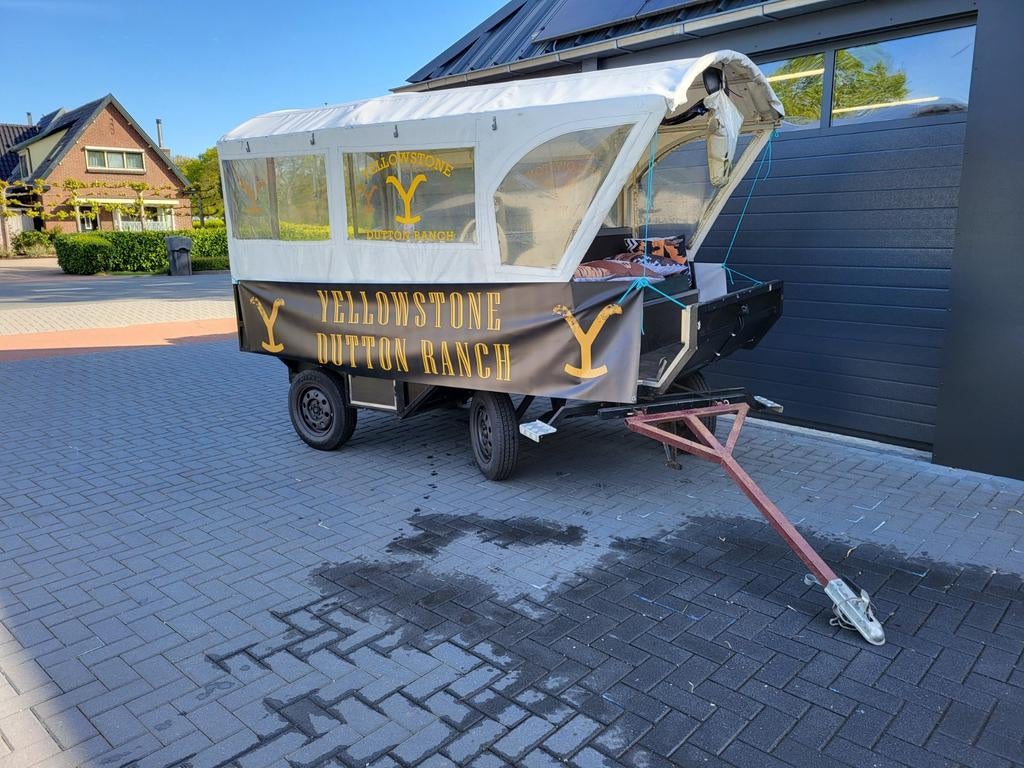 Nette Huifkar voor 12 Personen - Optocht of Ritten, Ophalen of Verzenden, Gebruikt