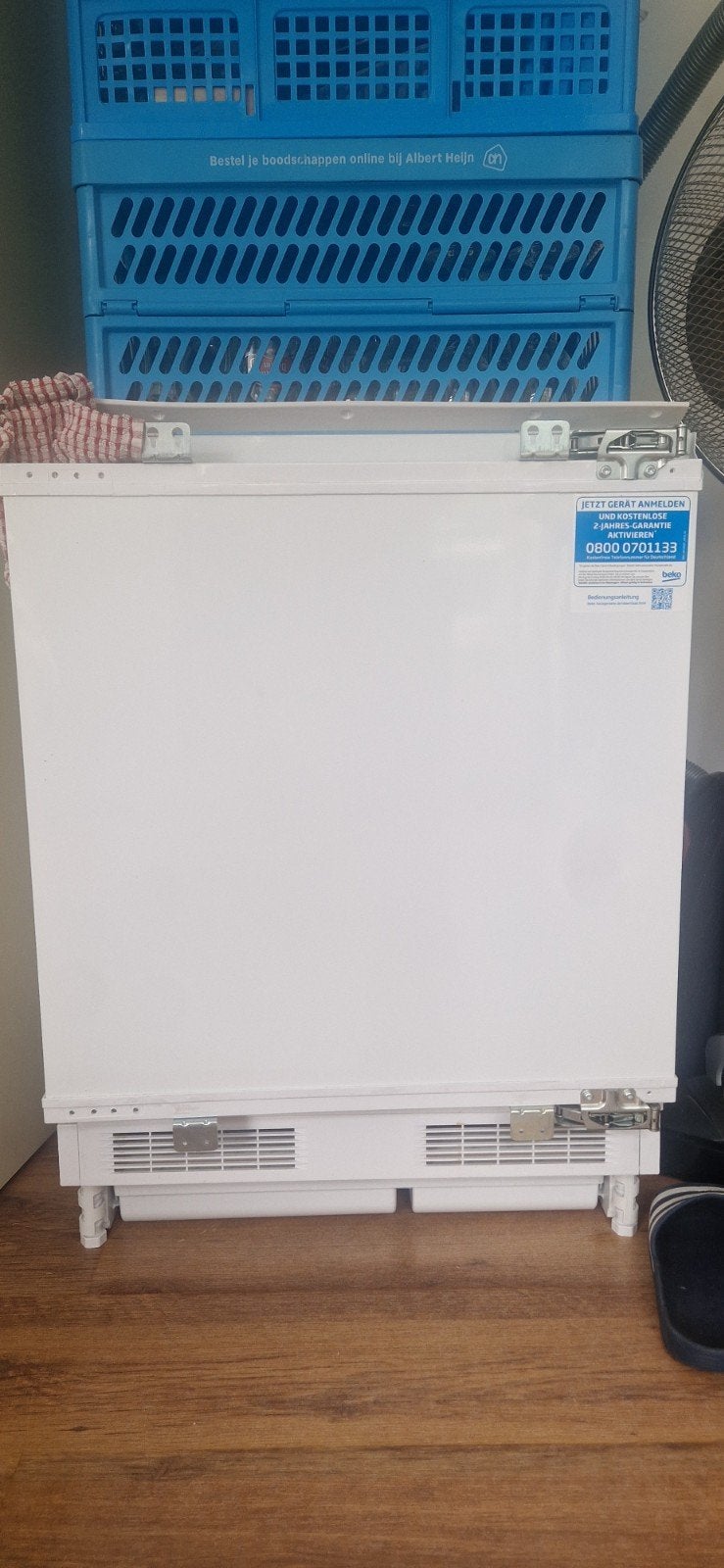 Compacte inbouwkoelkast - Beko, Witgoed en Apparatuur, Koelkasten en IJskasten, Gebruikt, 75 tot 100 liter, 45 tot 60 cm, Met vriesvak