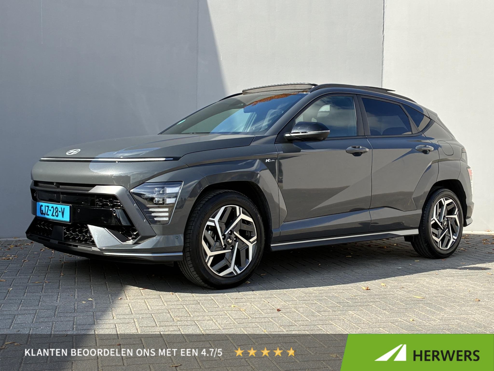 Hyundai Kona 1.6 GDI HEV N Line Sky / TAXI / Blauw Kenteken