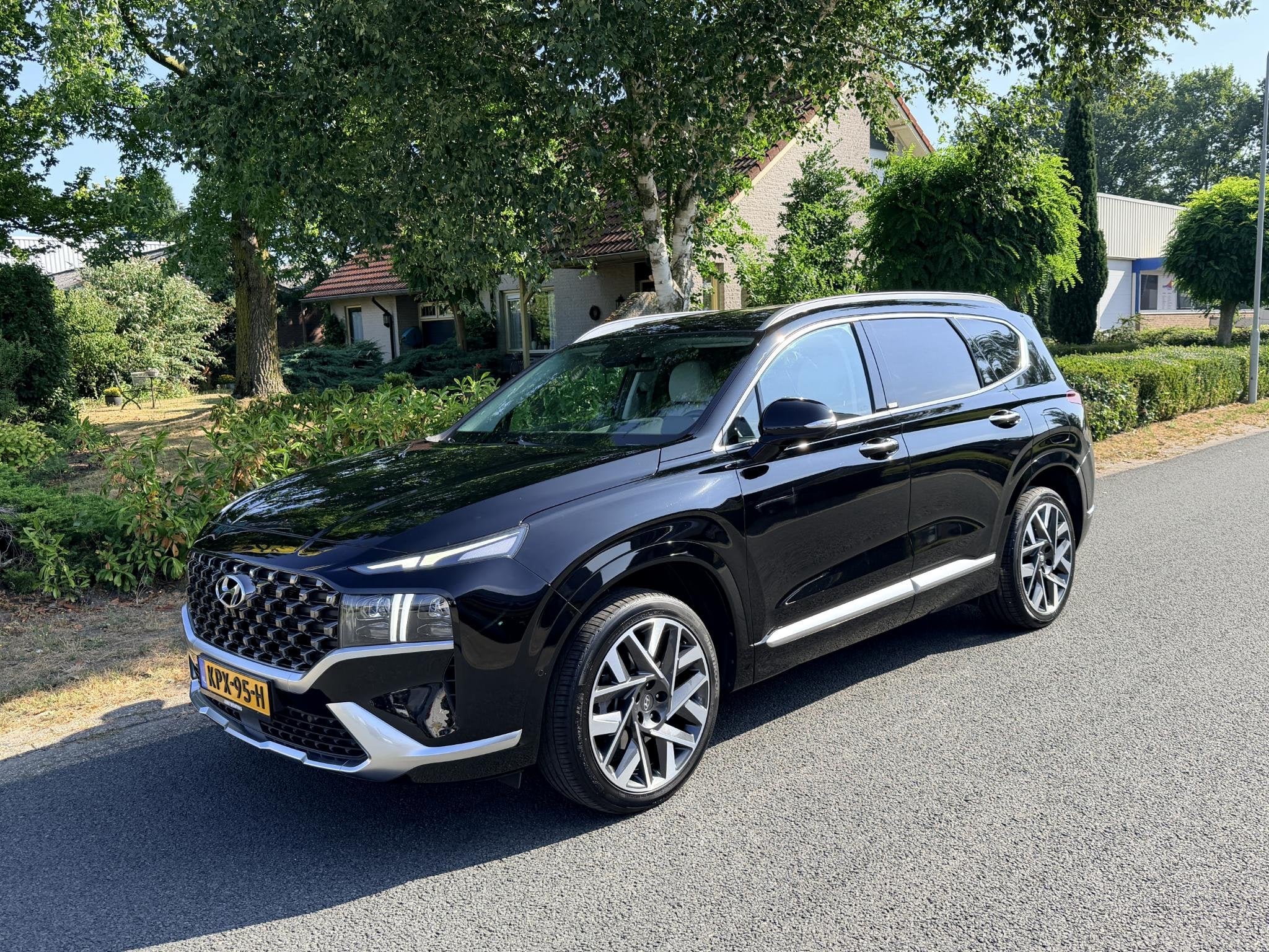 Hyundai Santa Fe 1.6 T-GDI PHEV 265PK Premium•Leder•Trek, Auto's, Automaat, Gebruikt, Euro 6, 4 cilinders