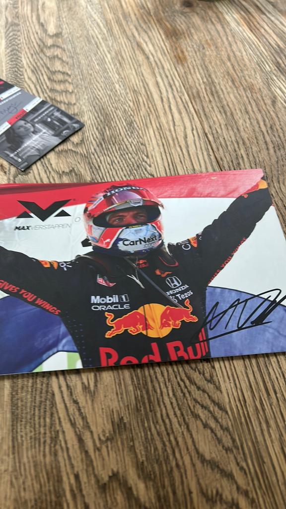 Handtekening max verstappen, Ophalen, Zo goed als nieuw, Formule 1