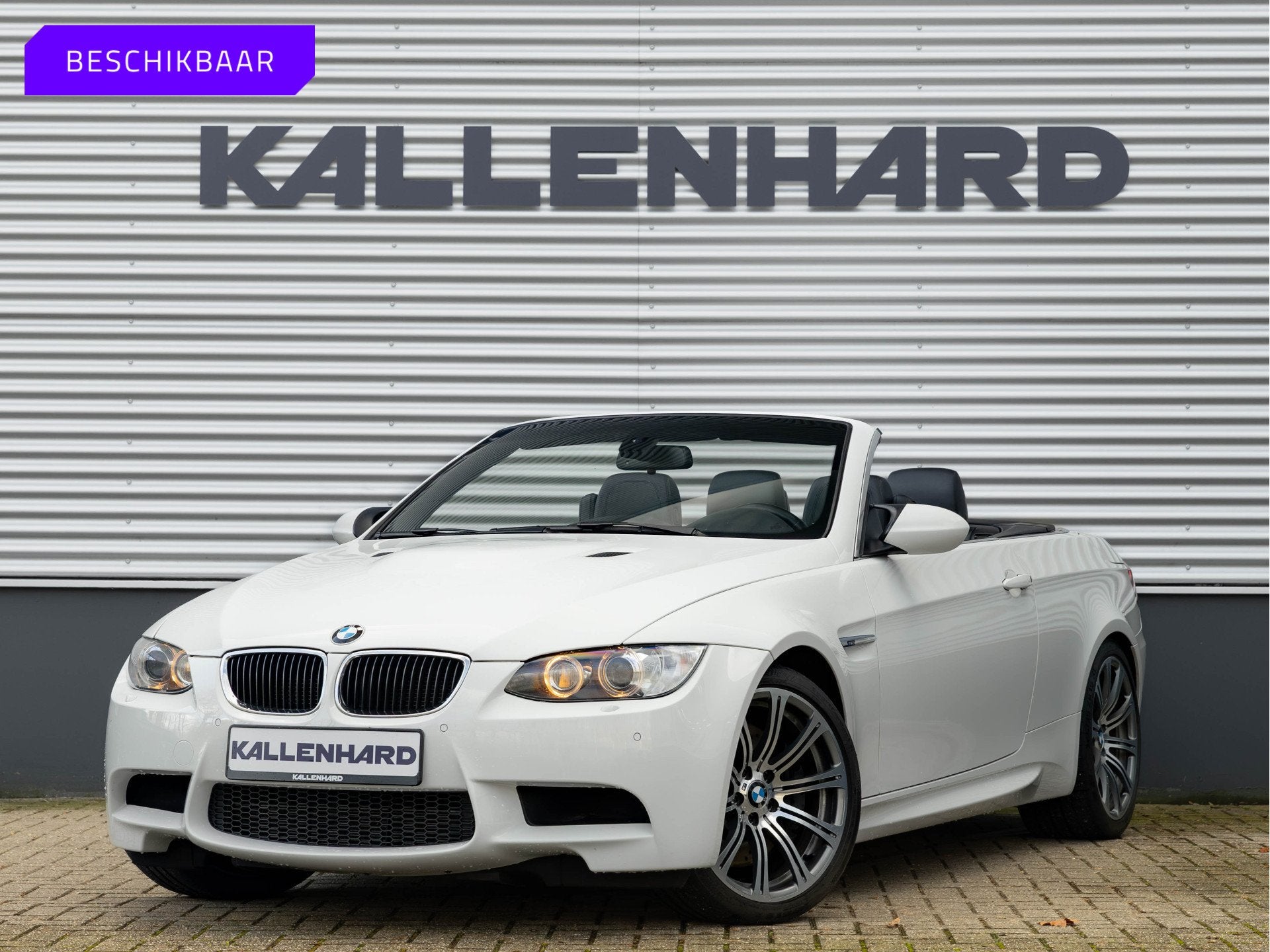 BMW 3 Serie Cabrio M3 DCT - Lagerschalen - LCI - Navi CIC, Auto's, Achterwielaandrijving, Gebruikt, 4 stoelen, Wit