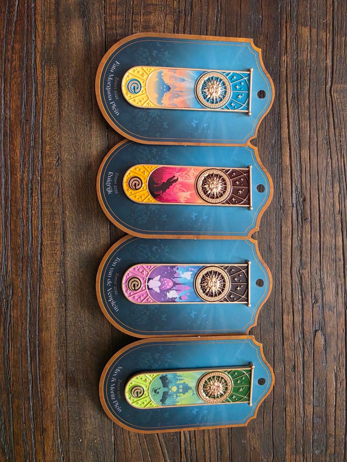 Efteling Zomerpins  -set van 4 vaandelpins, Ophalen of Verzenden, Nieuw, Overige typen