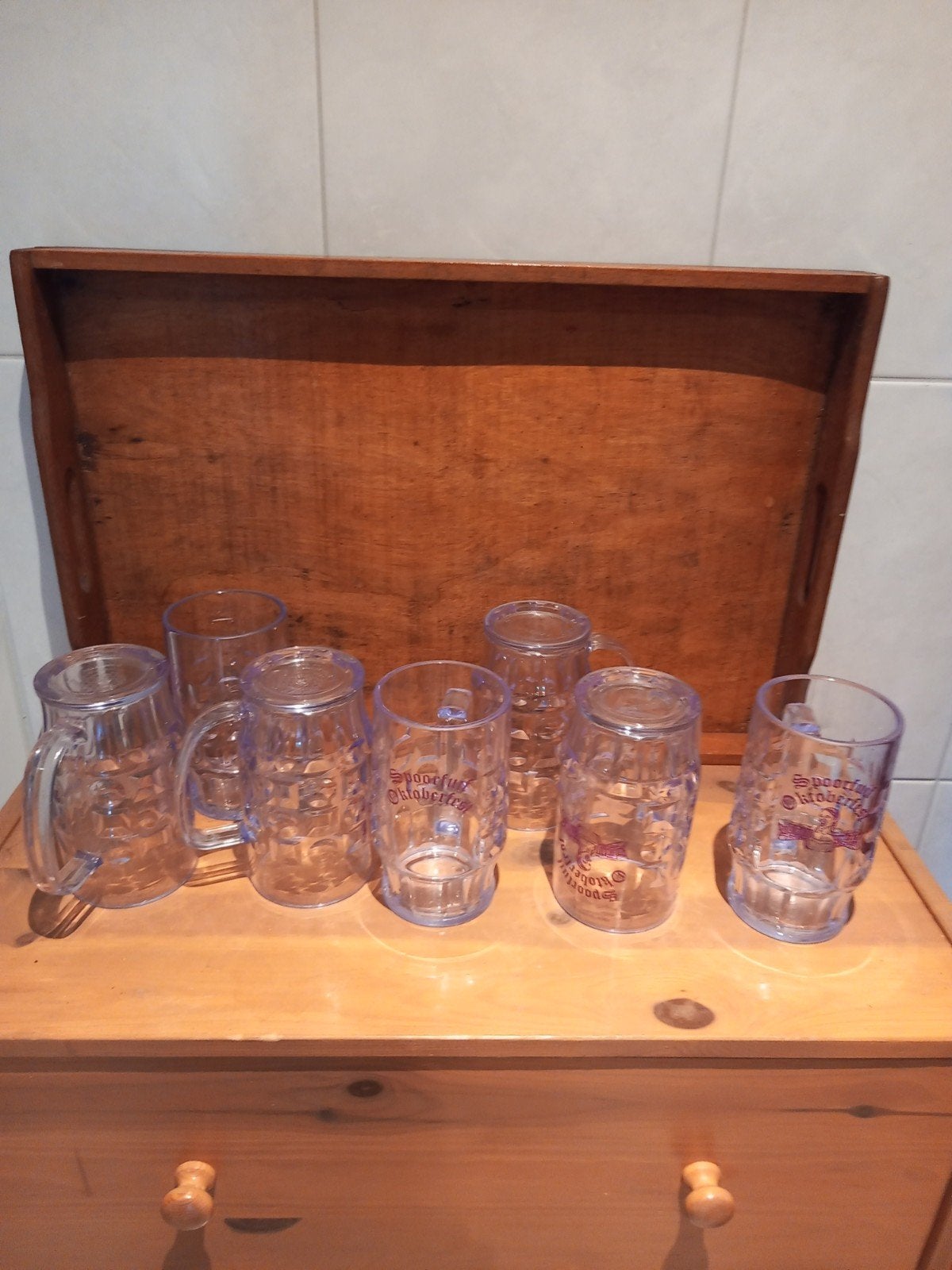 kunstof bierglazen, Glas of Glazen, Nieuw, Ophalen of Verzenden, Glas
