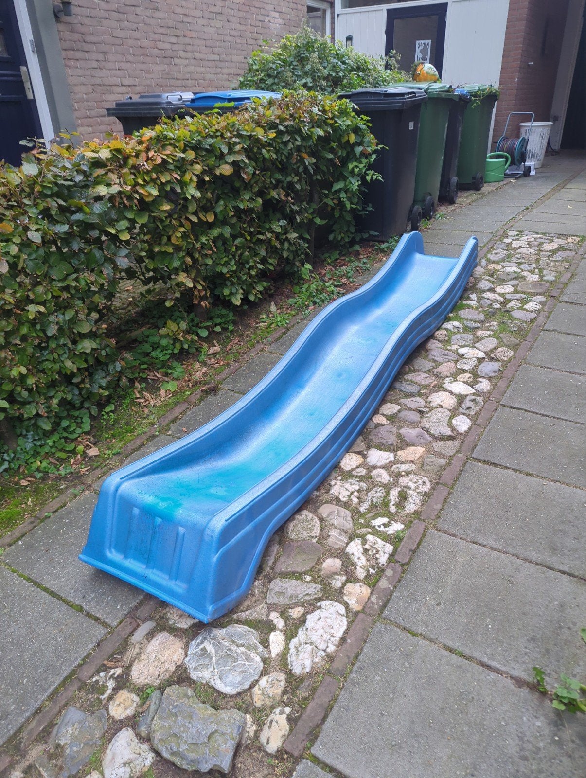 Glijbaan voor speelhuisje - Blauw, Ophalen, Gebruikt, Glijbaan, Aanbouwonderdeel