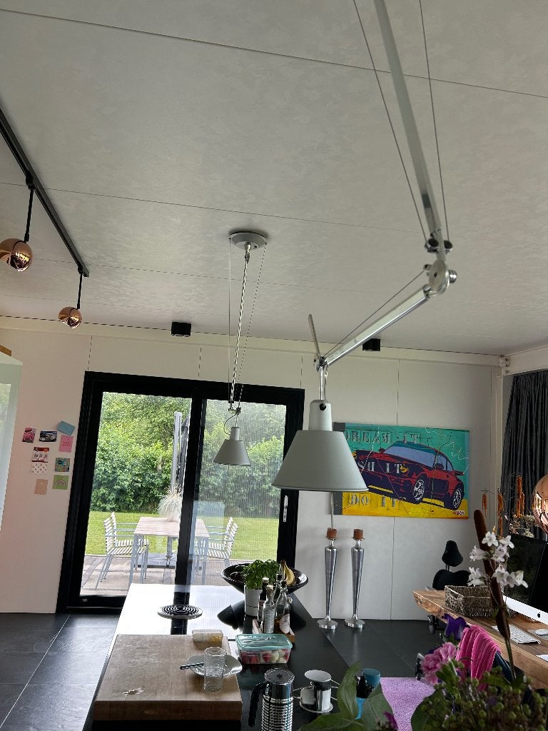 2x Artemide Tolomeo Decentrata Sospensione hanglamp, Huis en Inrichting, Ophalen, Gebruikt