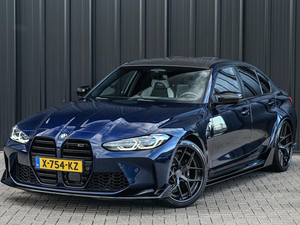 BMW 3-serie M3 xDrive Competition | Carbon | Laser Light | 3, Auto's, BMW, Automaat, Gebruikt, Euro 6, Blauw