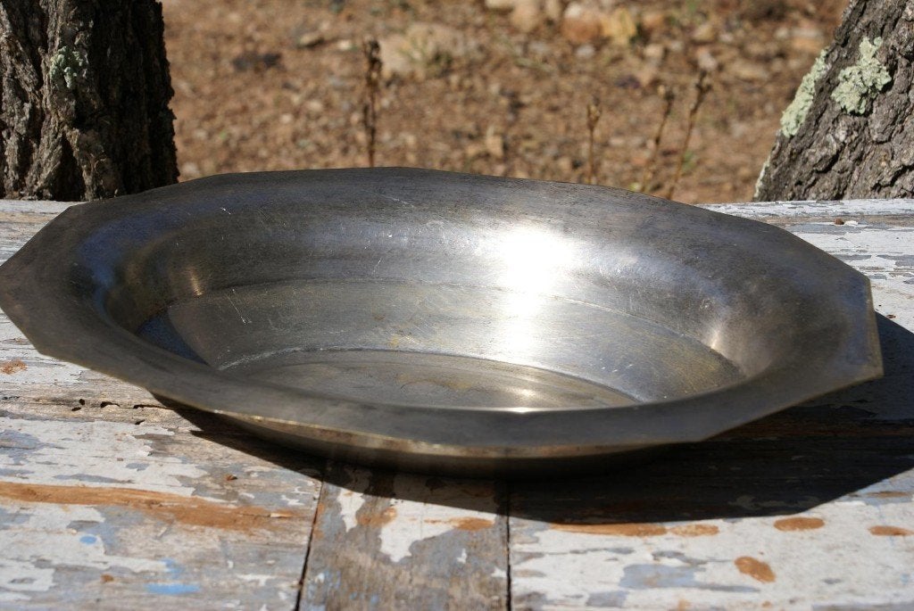 Brocante - Grote ovale schaal!, Ophalen of Verzenden, Gebruikt, Ovaal, Schaal