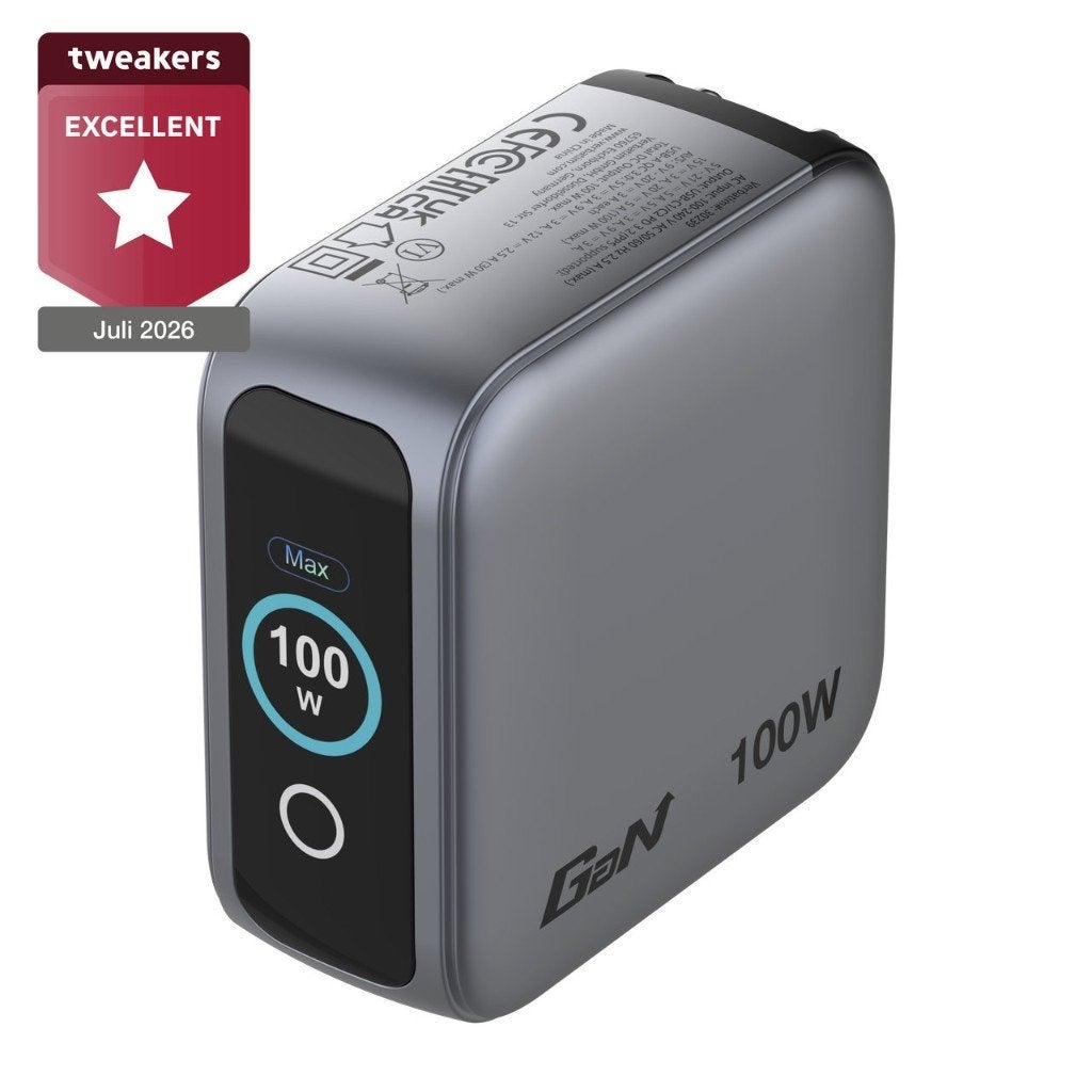 Verbatim Mini GaN lader 100W, Ophalen of Verzenden, Zo goed als nieuw, Snellader, Overige merken