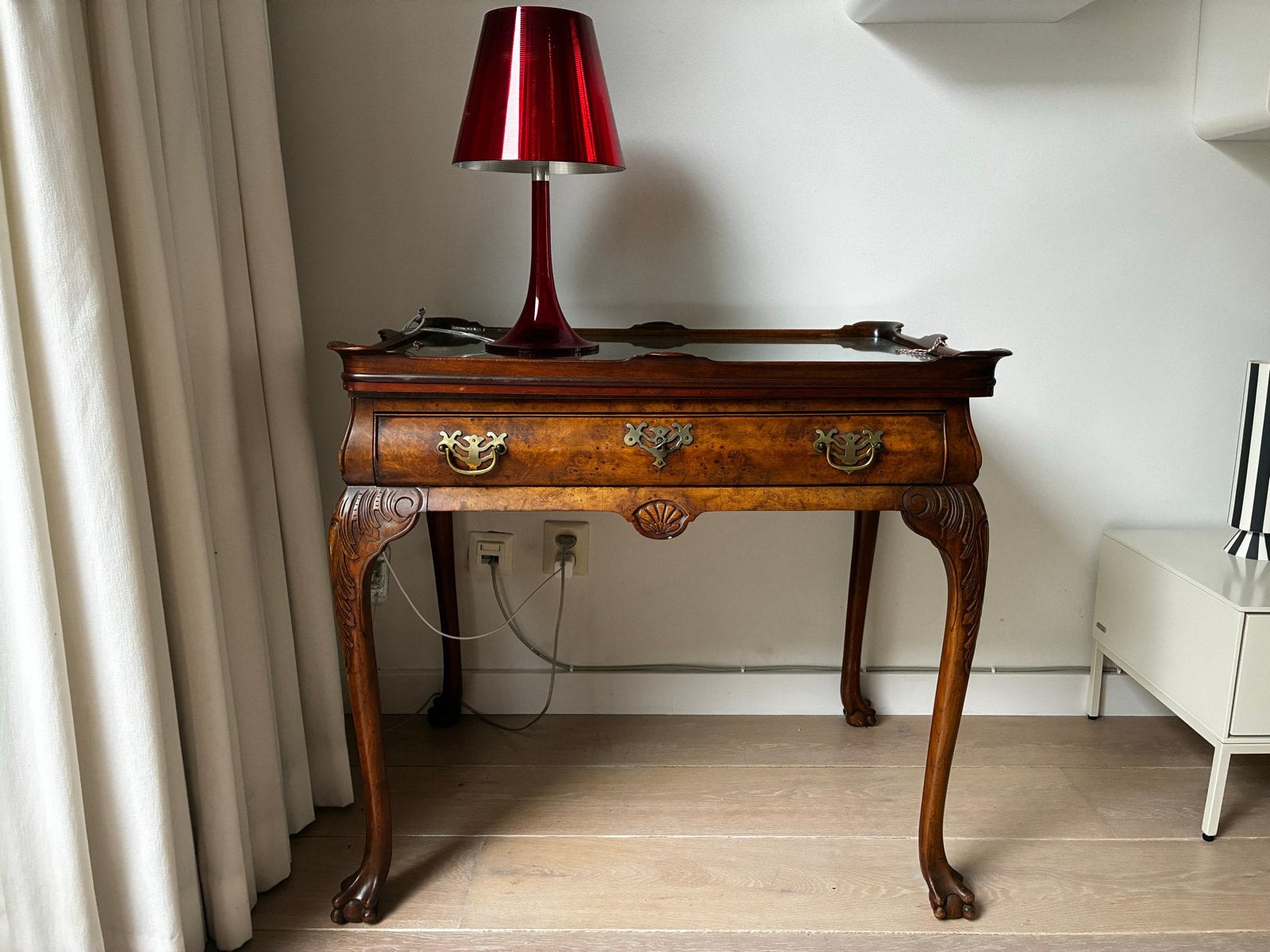 Engelse stijl theetafel | Queen Anne-stijl | Wortelnoten, Ophalen