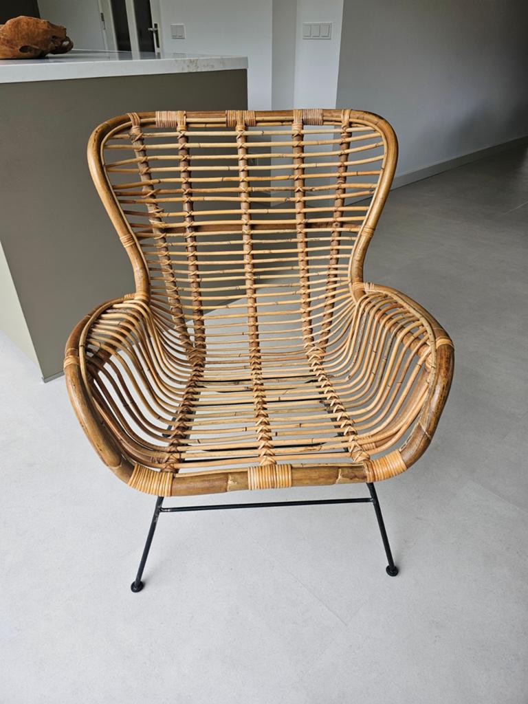 Rotan vlinderstoel, Huis en Inrichting, Stoelen, Ophalen