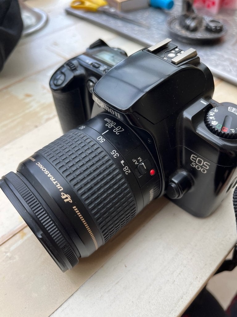 TK digitale spiegelreflexcamera met zoomlens, Ophalen, Spiegelreflex, Zo goed als nieuw, Nikon