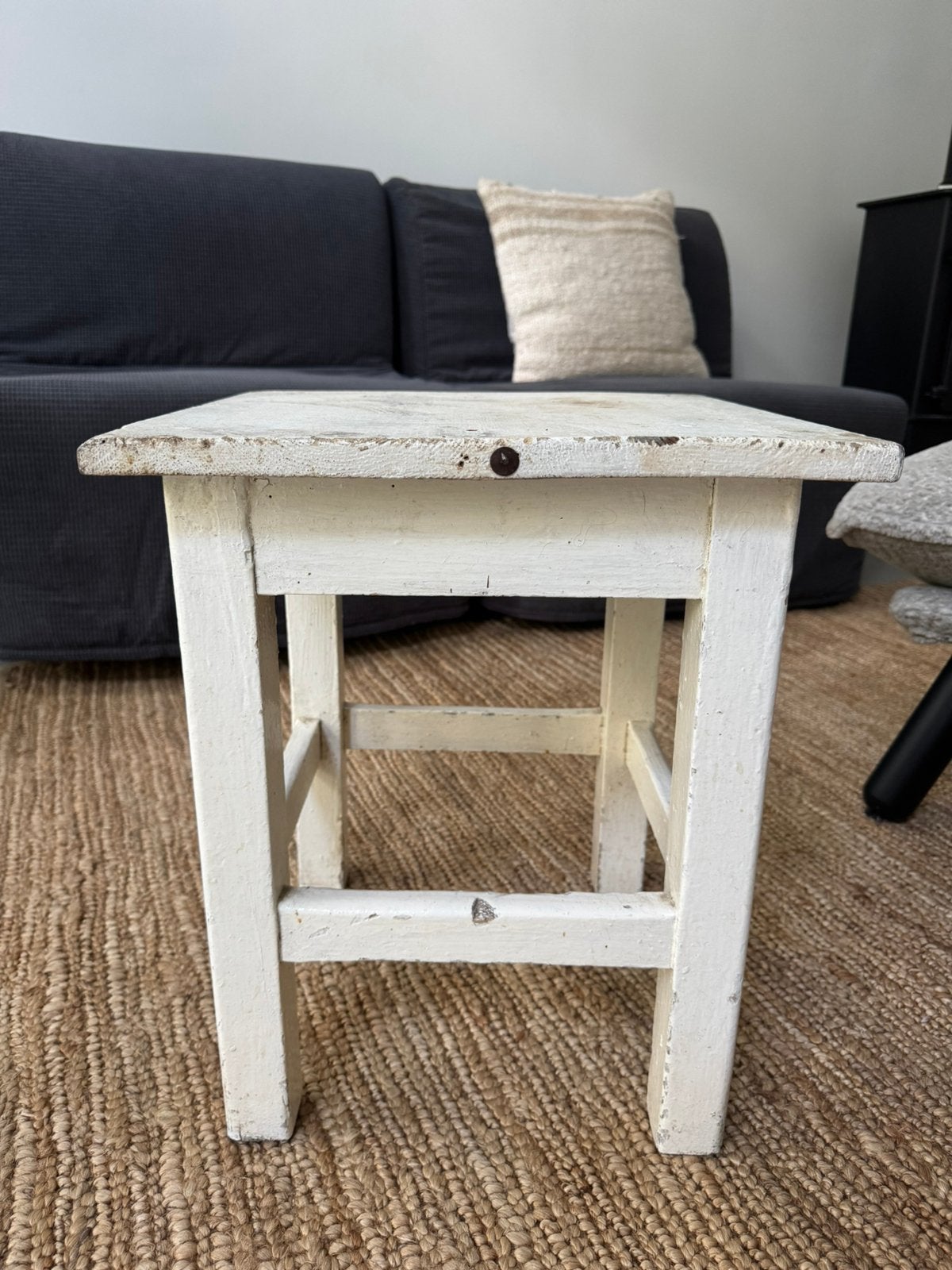 Authentiek vintage krukje – doorleefd en karaktervol, Ophalen, Gebruikt, Hout