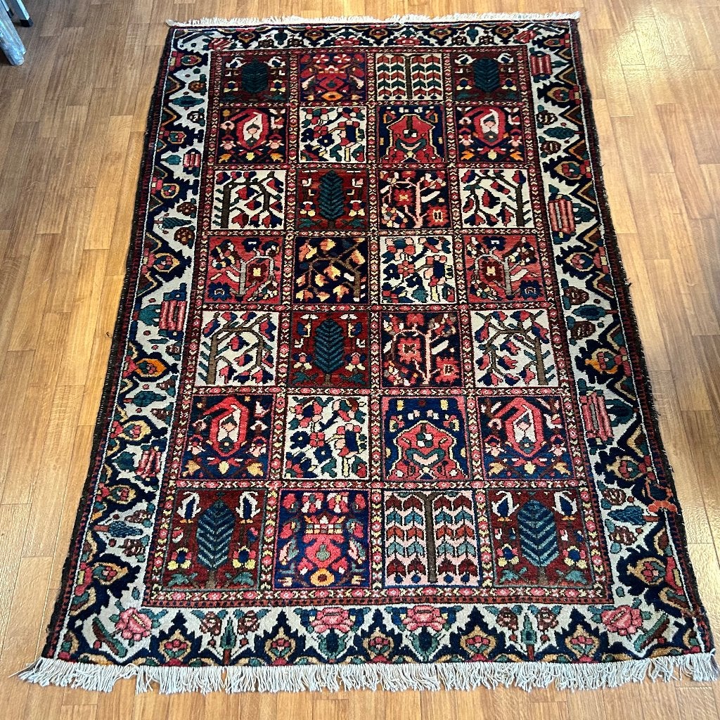perzisch tapijt  bakhtiar – 218 x 147 cm – Gratis bezorgd, TTM Wonen, Meubels – (Perzische) Tapijten en Woonaccessoires, 100 tot 150 cm