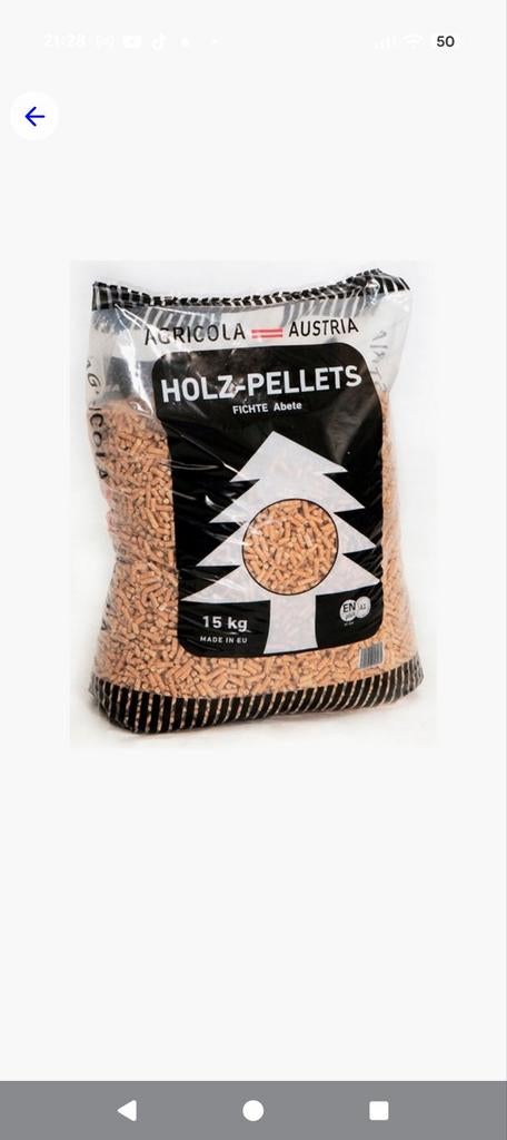 15 kilo naaldhout pellets, Minder dan 3 m³, Ophalen