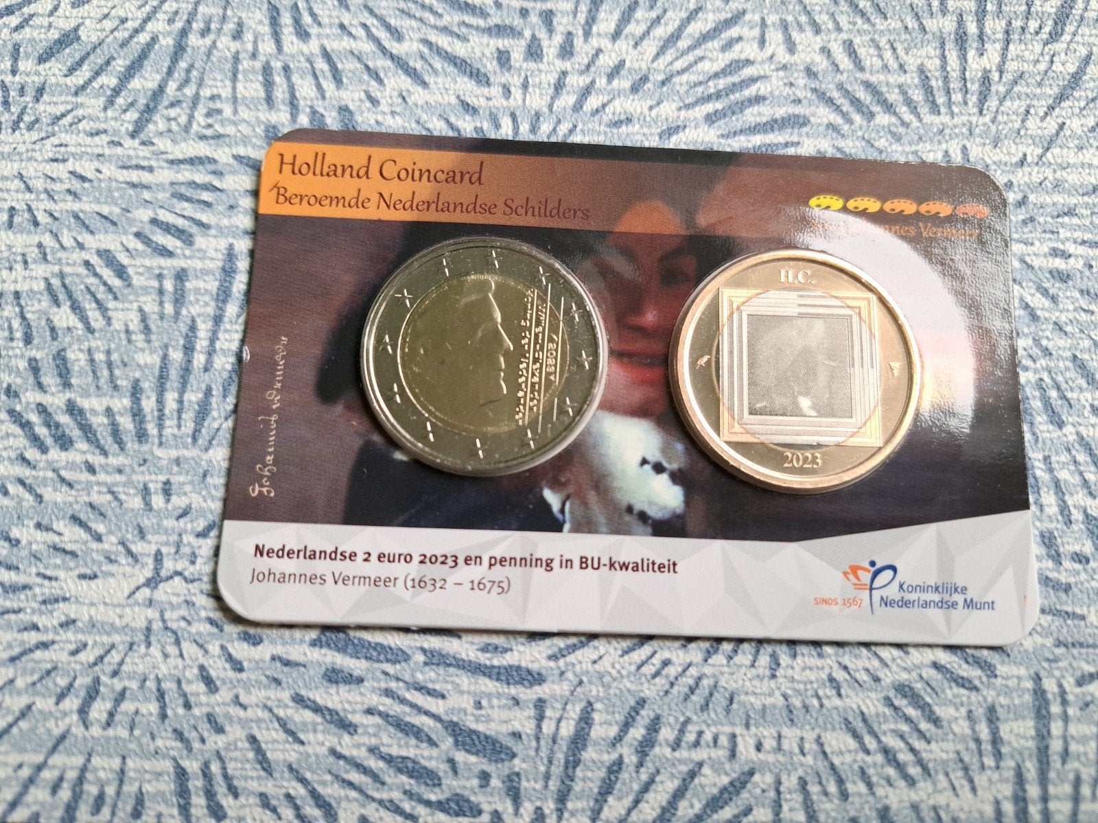 2 euro + Penning Hollandse Schilders 2023 Johannes Vermeer, Postzegels en Munten, Ophalen of Verzenden, Euro's