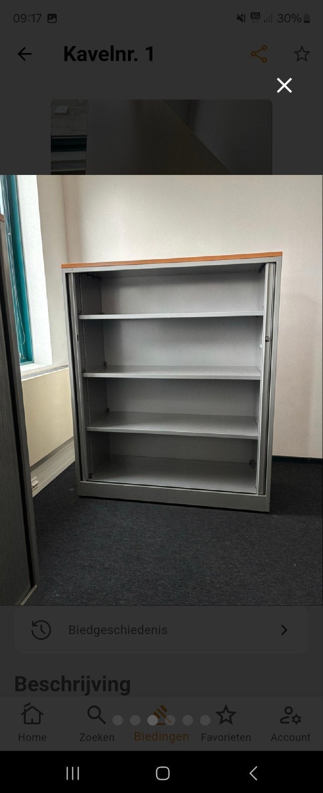 14x ahrend roldeurkasten jaloziekast h140 b120 d45, Werkplek, Ophalen, Nieuw zonder verpakking, Kast