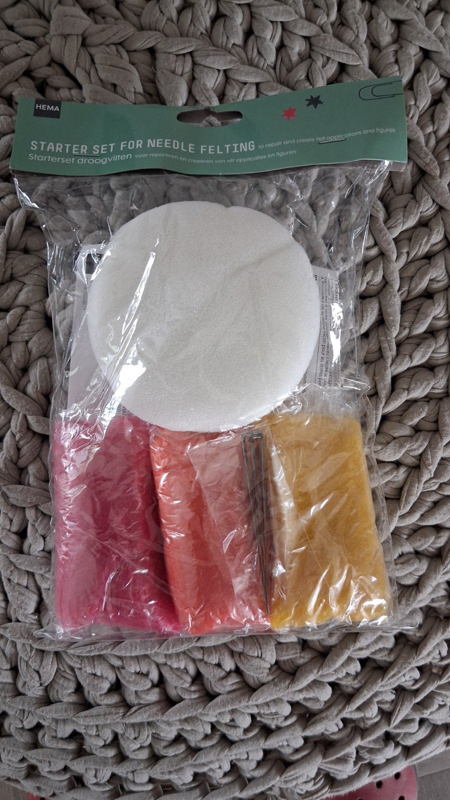 Naaldvilt startset Hema nieuw - 2 kleuren, Ophalen of Verzenden, Nieuw
