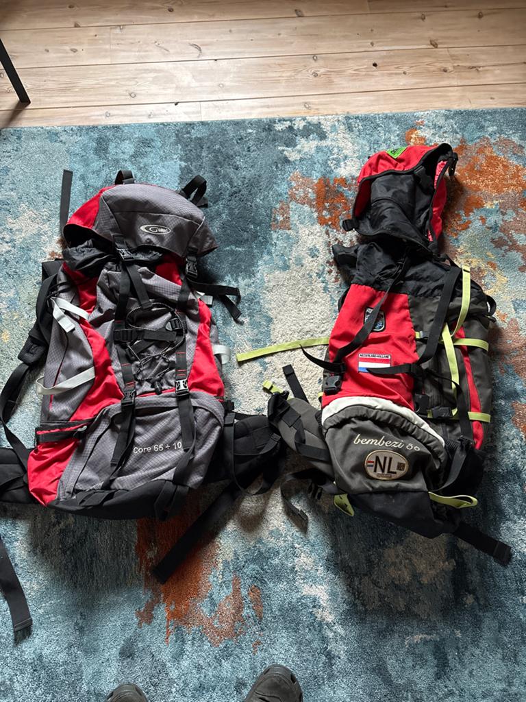 Grote Trekking Rugzakken - Ideaal voor lange reizen, Sieraden, Tassen en Uiterlijk, Tassen | Rugtassen, 40 cm of meer, Gebruikt