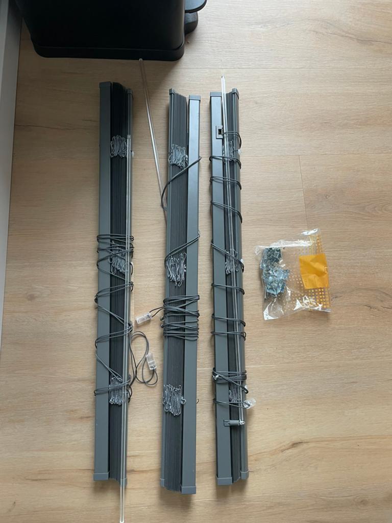 3x Jysk jaloezie Bru 80 x 160, Ophalen of Verzenden, Zo goed als nieuw, Grijs