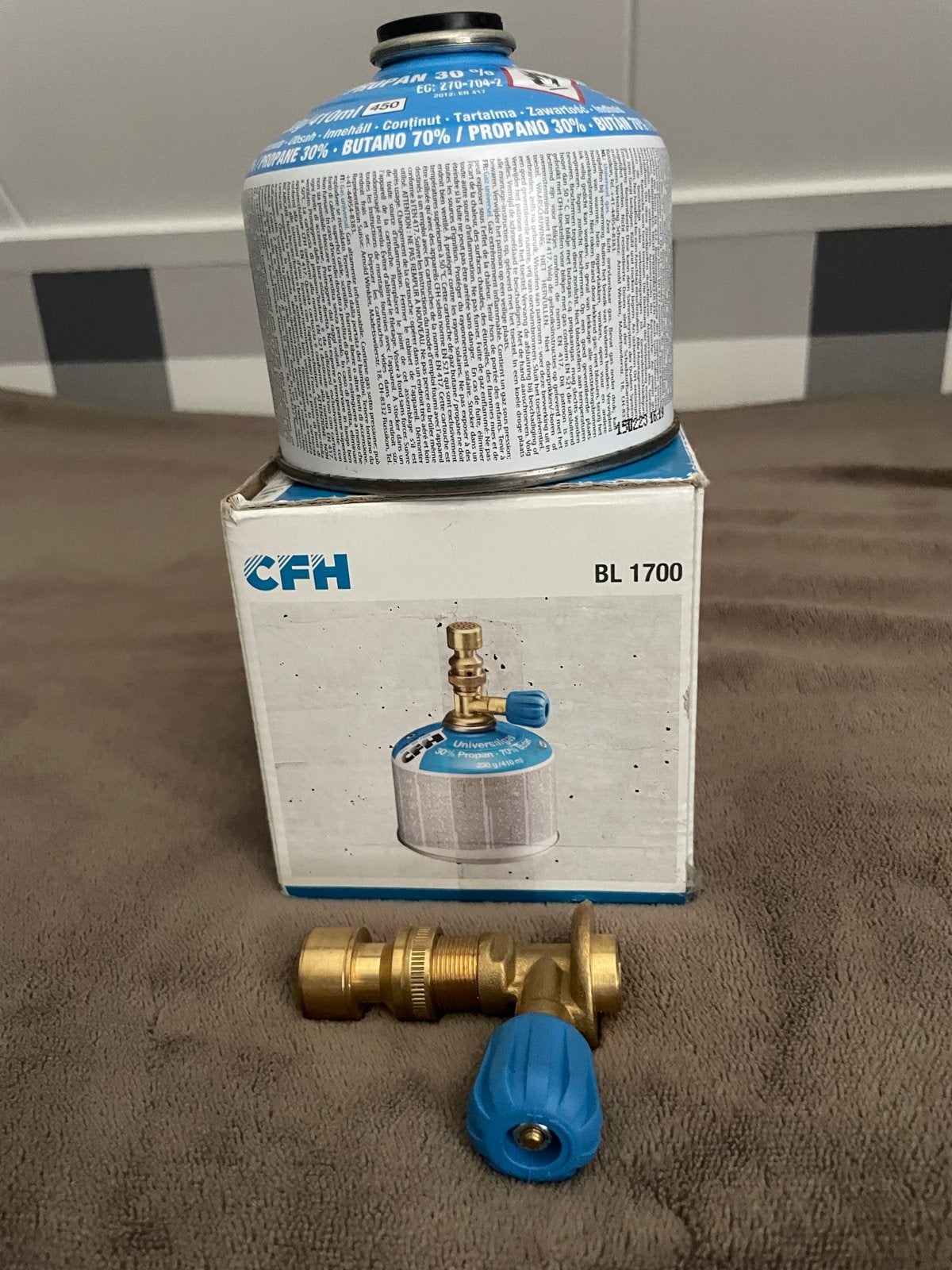CFH BL 1700 Gasbrander met gasfles, Ophalen of Verzenden, Zo goed als nieuw