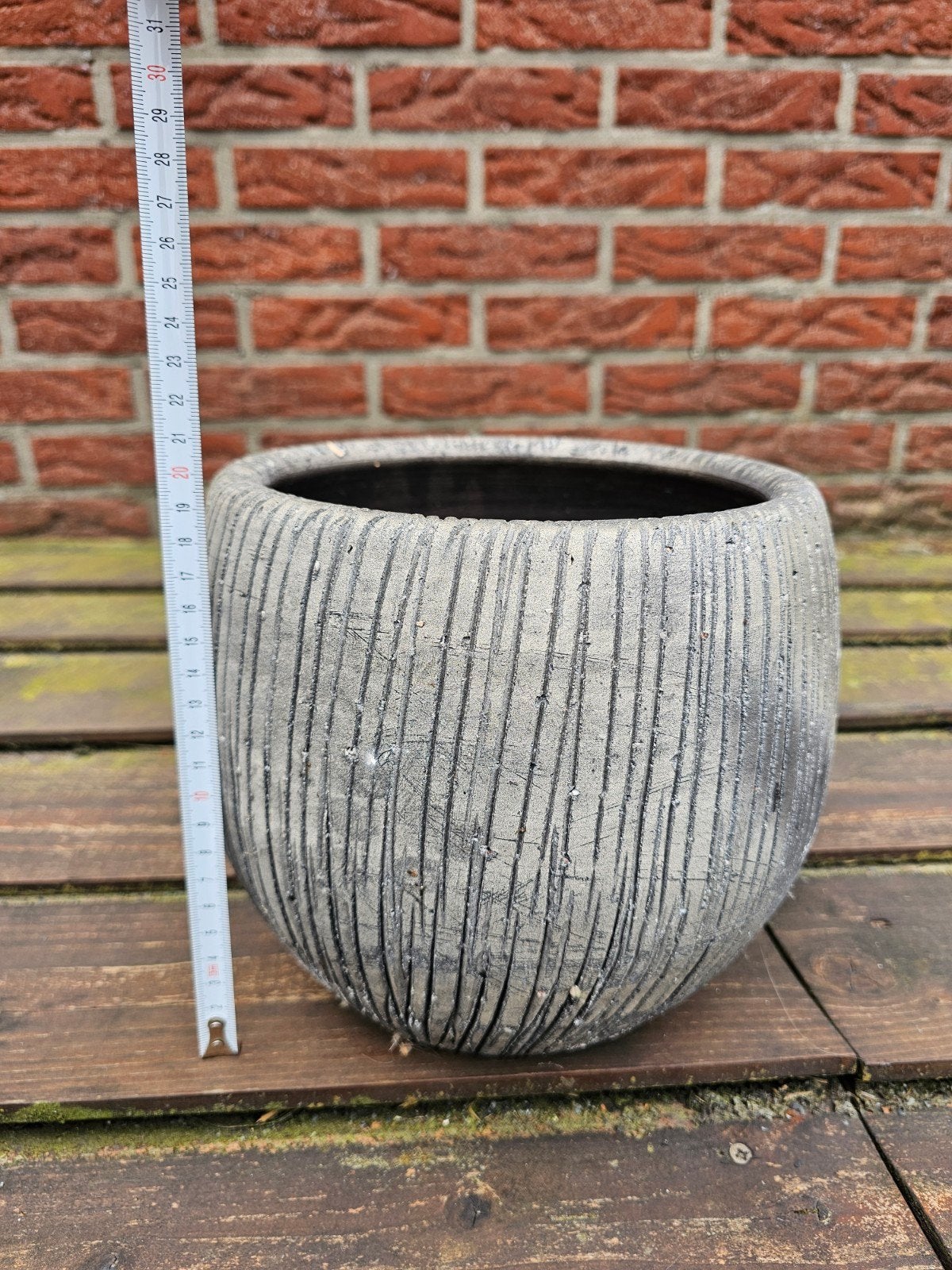 Bloempot, Tuin en Terras, Bloempotten, Ophalen, Rond, Aardewerk, Minder dan 40 cm