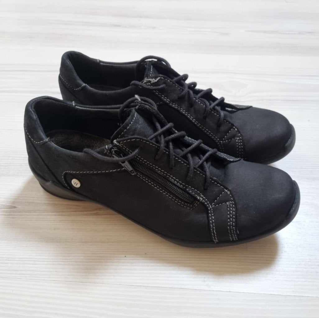 Zwarte wolky schoenen veter en rits maat 41, Kleding | Dames, Wolky, Zwart, Ophalen of Verzenden, Sneakers of Gympen