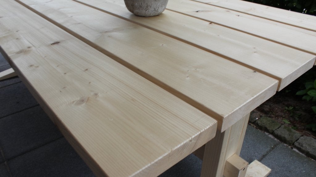 Foto 6 van Houten tuintafel