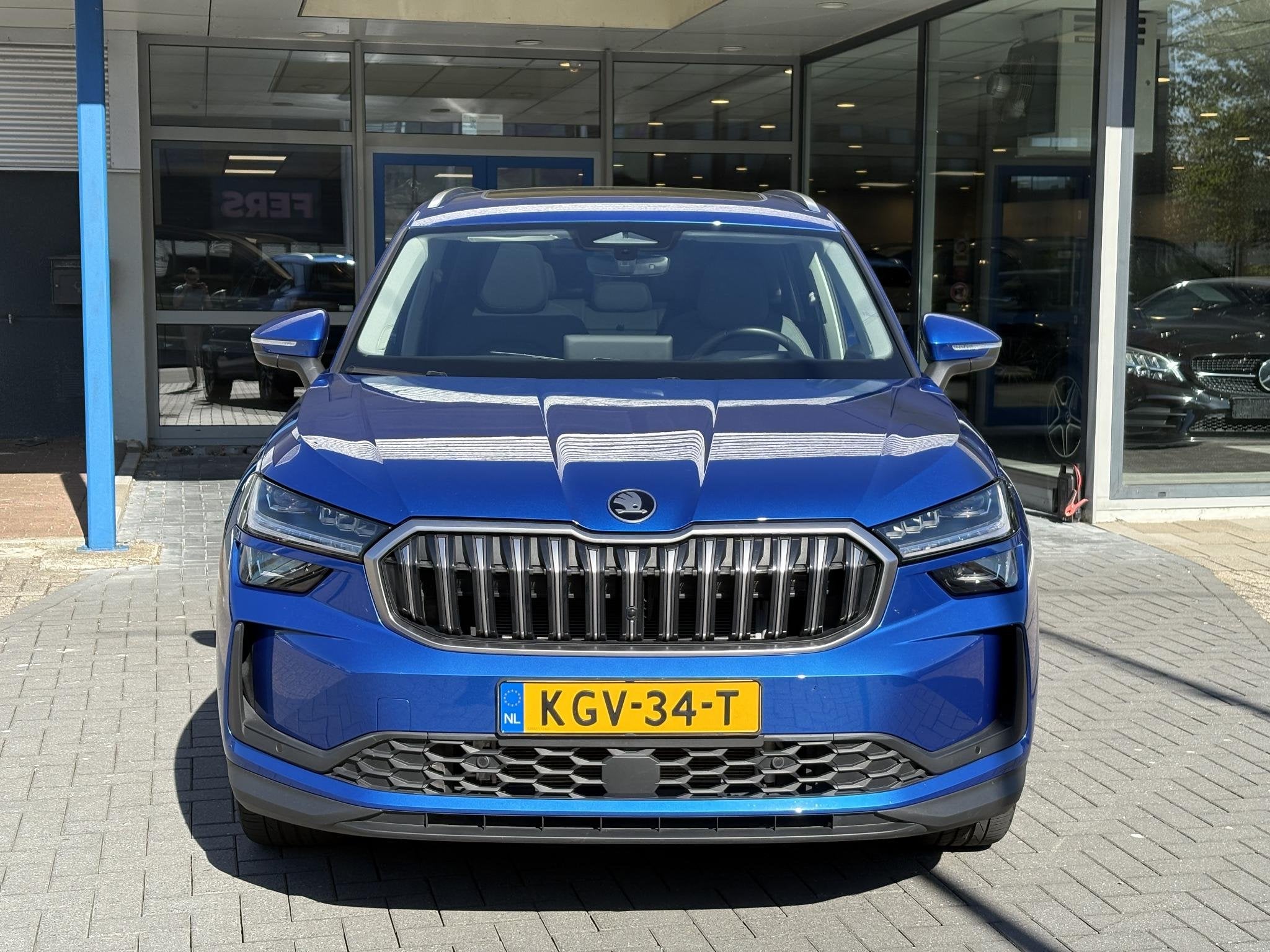 Skoda Kodiaq 1.5 TSI PHEV Tour Edition 204pk | Stoelverwarmi, Auto's, Stof, 4 cilinders, 150 pk, Blauw