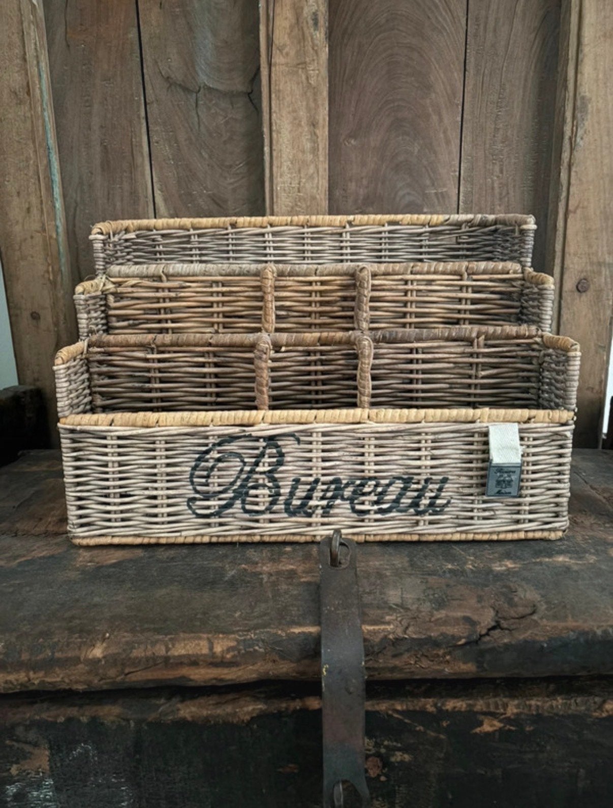 Riviera maison bureau organiser, Huis en Inrichting, Woonaccessoires | Overige, Overige materialen, Ophalen of Verzenden, Bruin