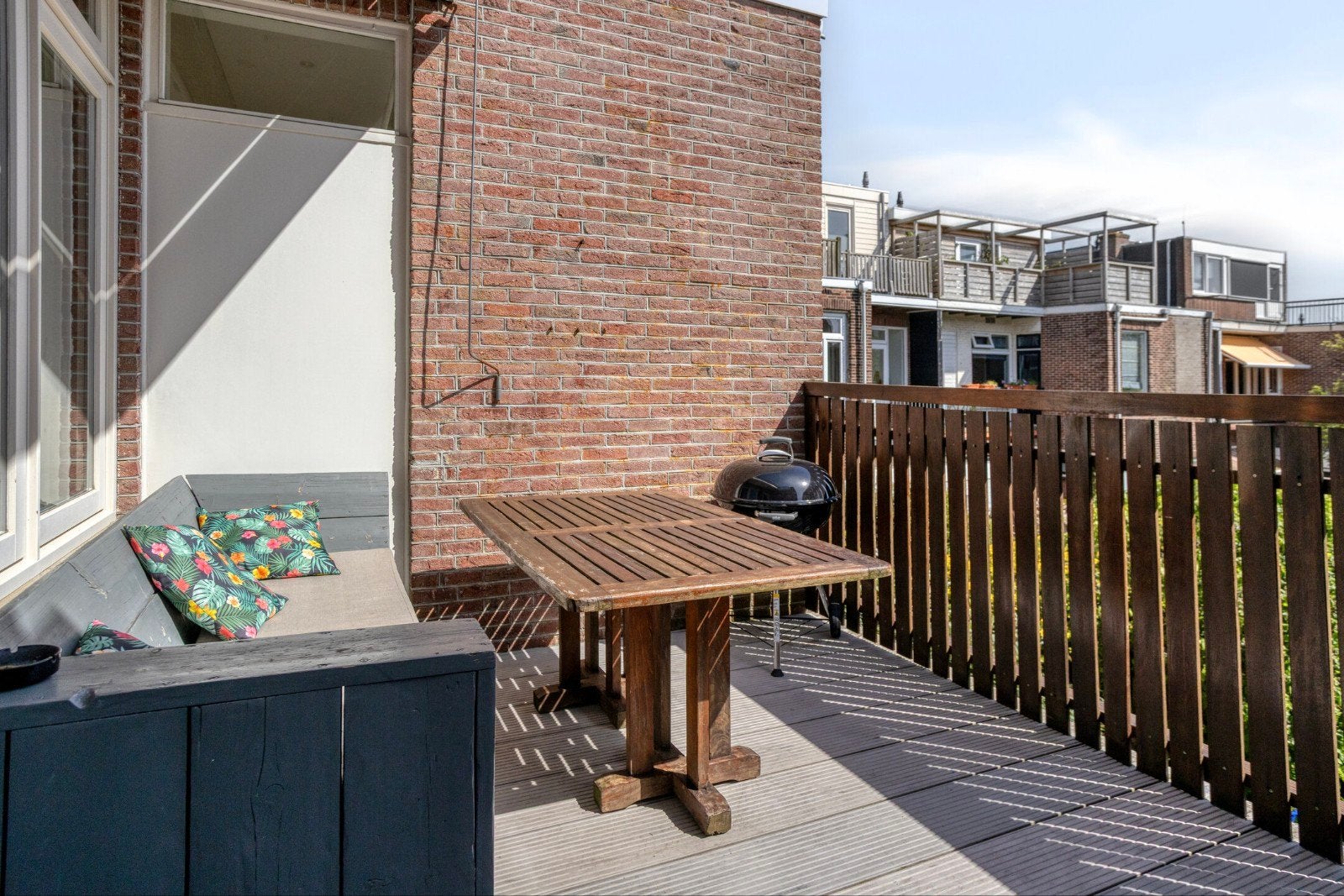 Buitenbank en tuintafel, Tuin en Terras, Ophalen, Gebruikt, Hout