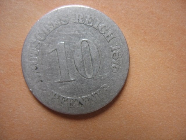 Duitsland Deutsches Reich 10 pfennig 1875, Verzenden, Duitsland, Losse munt