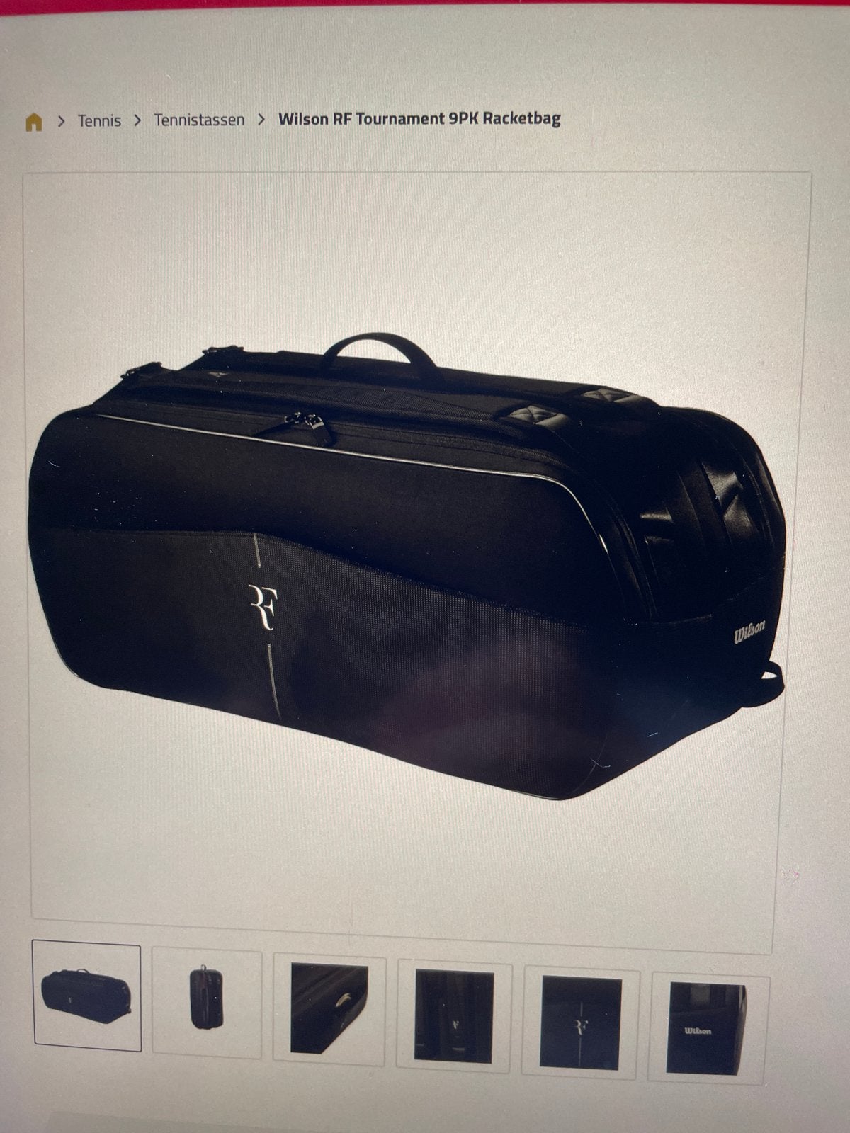 Wilson RF Tour 9PK Racketbag - Nieuw met labels, Sport en Fitness, Tennis, Ophalen, Nieuw, Tas, Wilson