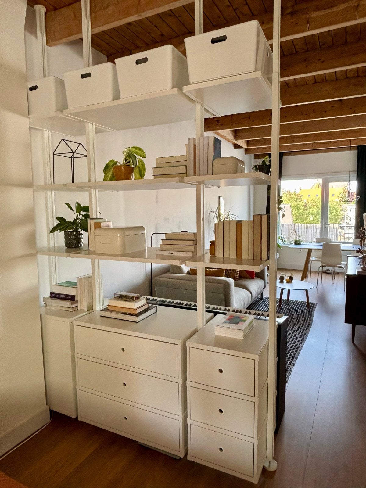 IKEA ELVARLI Open Kast Systeem - 173,5x51x212-259cm, Ophalen, Zo goed als nieuw