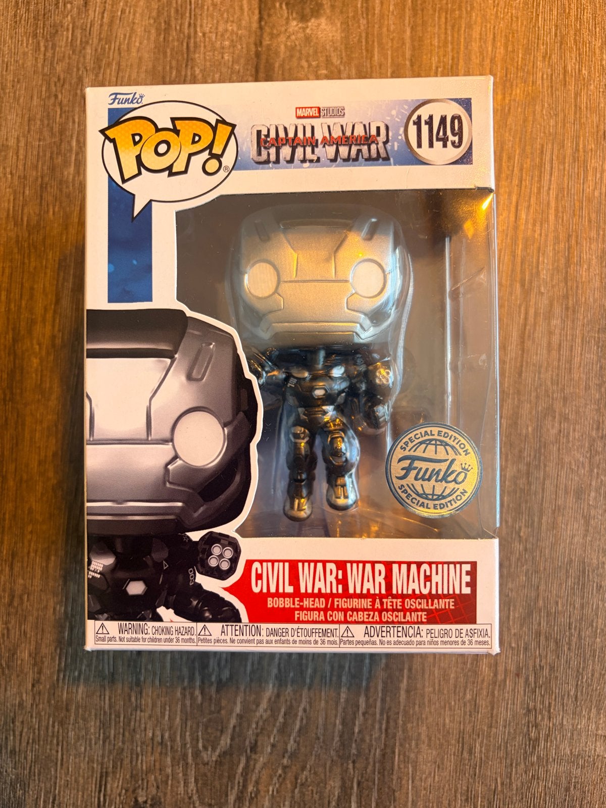 Funko Pop! Civil War: War Machine (Special Edition) 1149, Ophalen of Verzenden, Nieuw