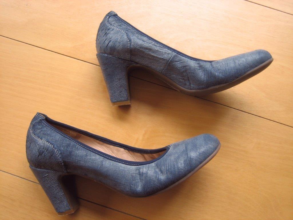 Sportieve jeansblauw leren pumps CARMENS 37 Snazzeys, Pumps, Nieuw, Carmens, Verzenden