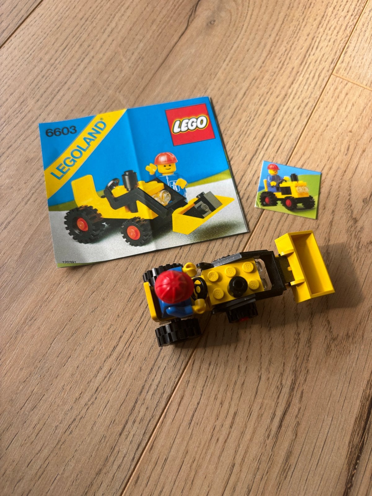 9963)Lego Legoland 6603: Schattengraafmachine met Minifiguur, Gebruikt, Lego, Ophalen of Verzenden, Compleet