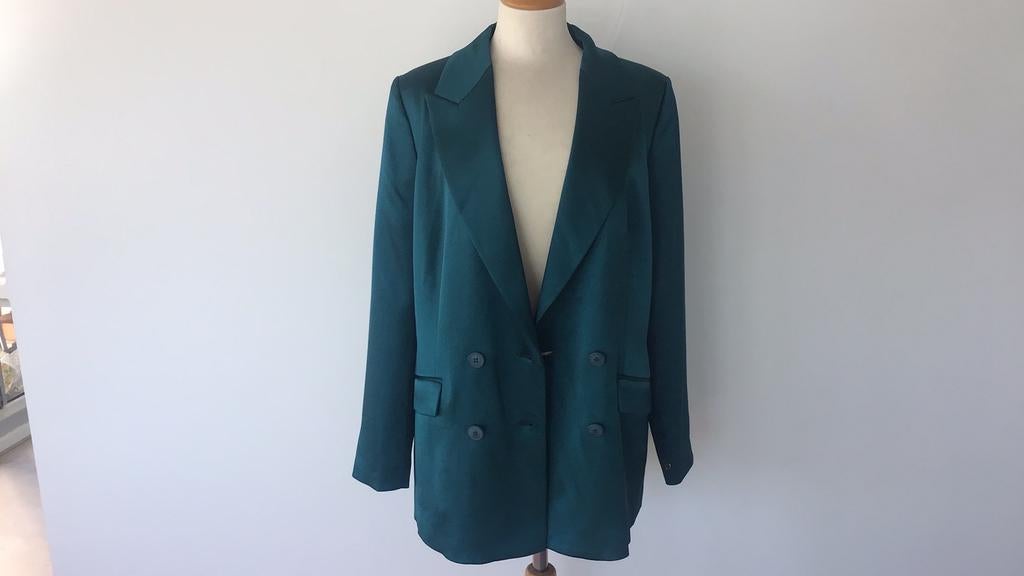 Nieuw colbert van laDress in petrol maat M, Maat 38/40 (M), Nieuw, Ophalen of Verzenden, Jasje