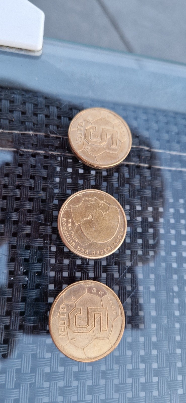 Nog gave 5 gulden munten t.g.v. EK 2000, Ophalen of Verzenden, Overige landen, 5 euro