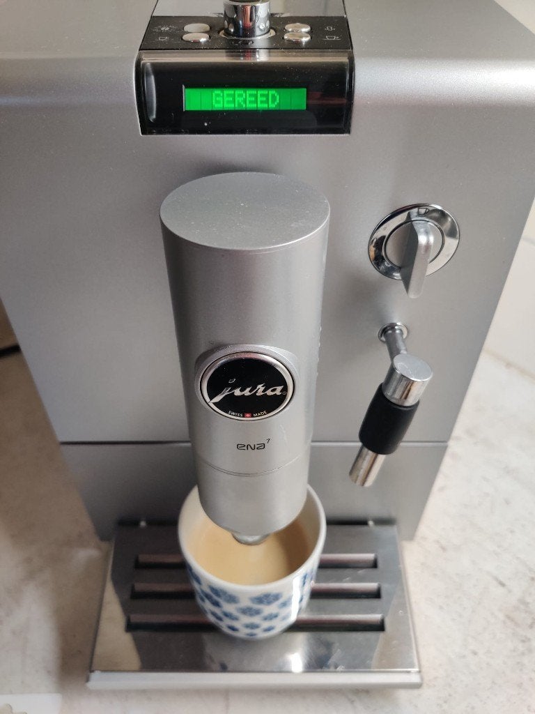 Jura ENA7 koffiemachine, Witgoed en Apparatuur, Ophalen, Gebruikt, Koffiemachine, Afneembaar waterreservoir