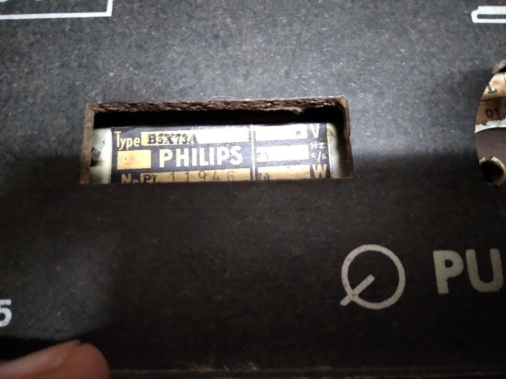 Unieke buizenradio Philips B5X73A, Ophalen, Gebruikt, Radio