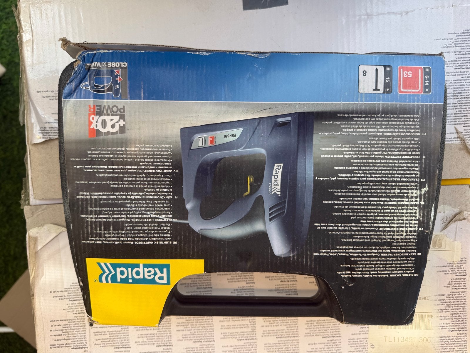 Rapid BTX530 Elektrische Tacker met Accu en Oplader, Doe-het-zelf en Verbouw, Ophalen of Verzenden, Gebruikt, Tacker/nietmachine