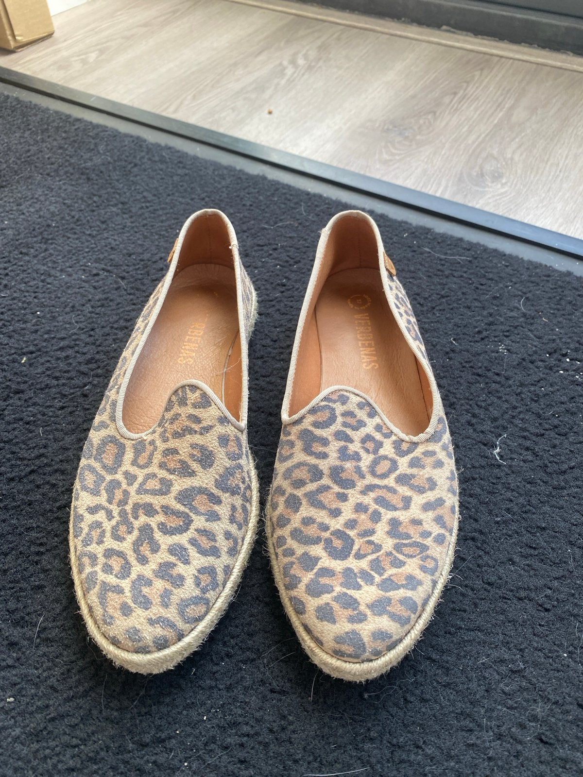 Verbenas Espadrilles met Luipaardprint - Maat 37, Kleding | Dames, Ophalen of Verzenden, Zo goed als nieuw, Overige kleuren, Espadrilles of Moccasins