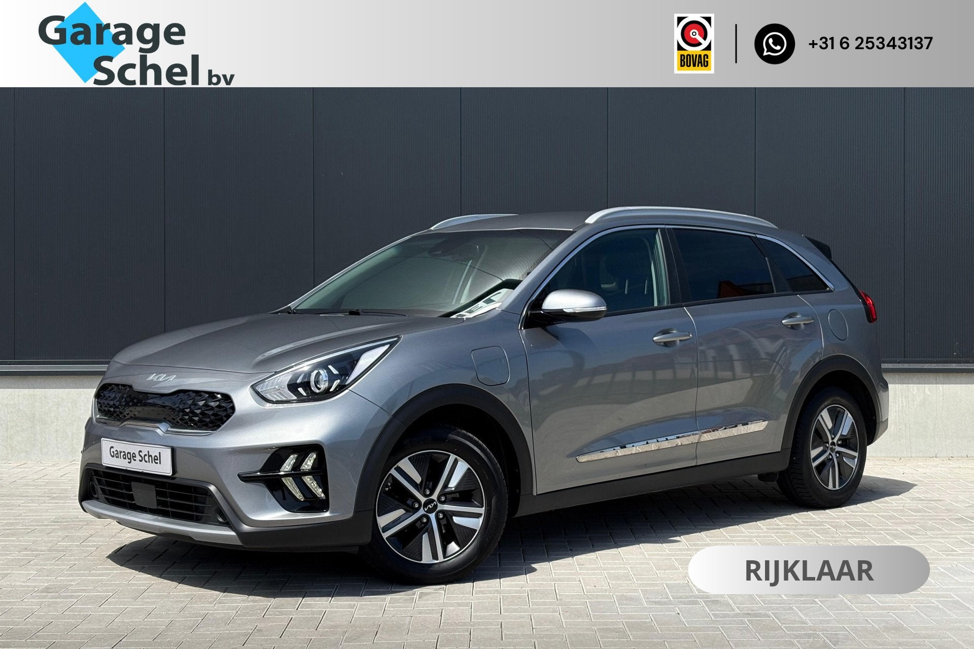 Kia Niro 1.6 GDi PHEV Dynamic Line 144pk - Stoel/Stuur verwa, Auto's, Stof, Gebruikt, Euro 6, Met garantie (alle)