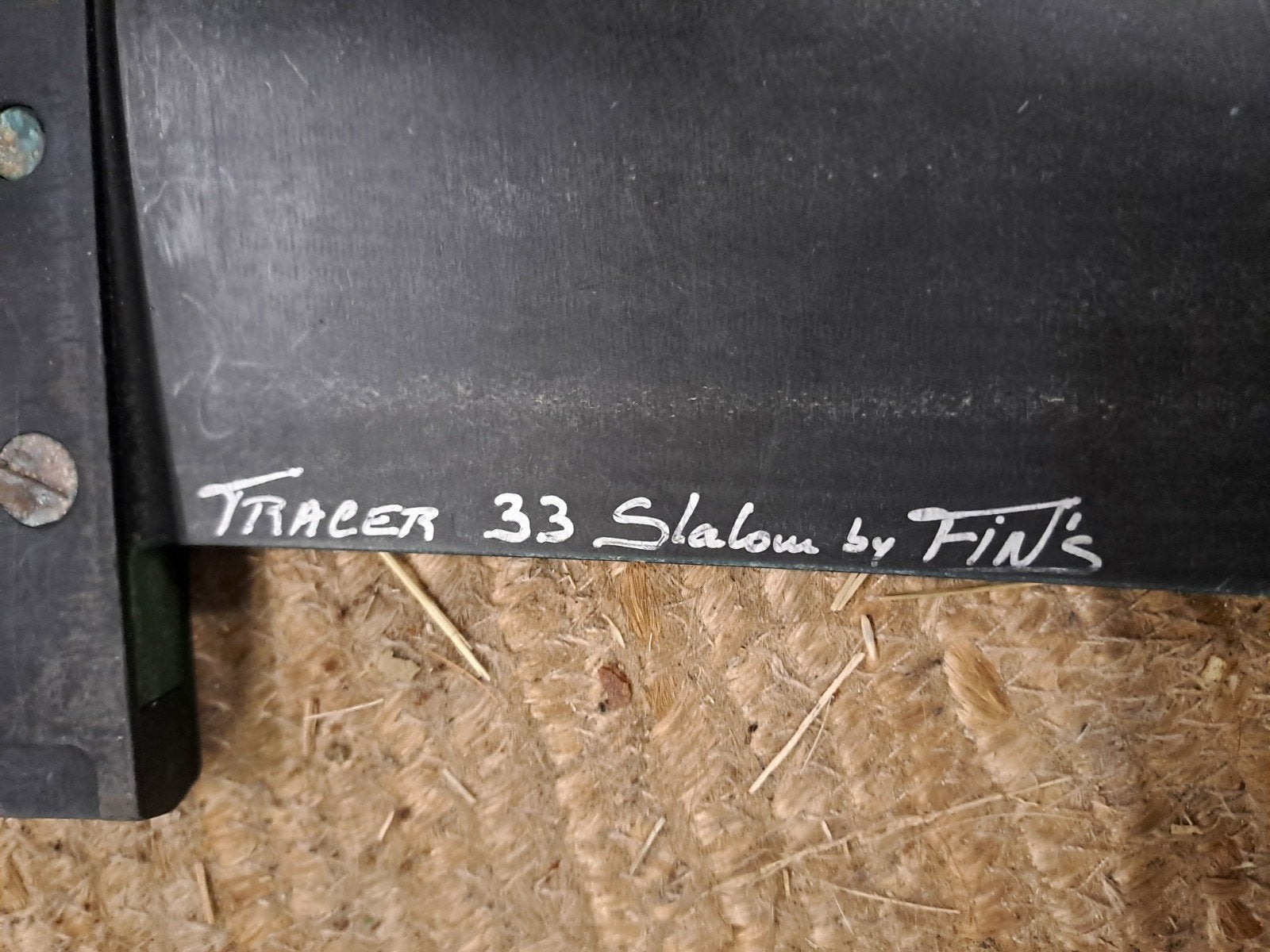 Fins Tracer 33 Slalom Powerbox vin, Watersport en Boten, Ophalen of Verzenden, Gebruikt, Overige merken, Vin