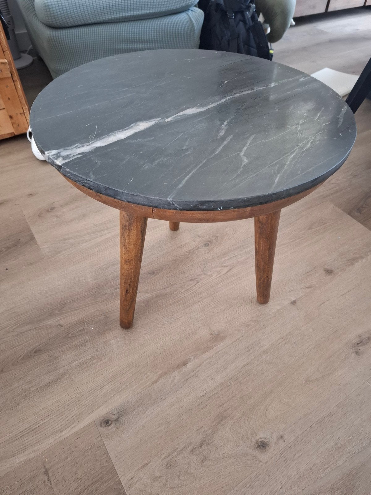 By-Boo Coffeetable Trident zwart, Minder dan 55 cm, Gebruikt, Rond, Hout